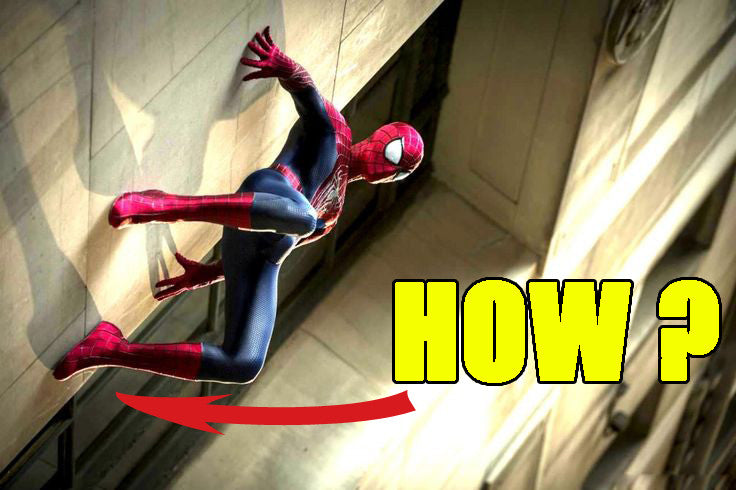 How Can SPIDER-MAN Stick to Walls with Shoes On?